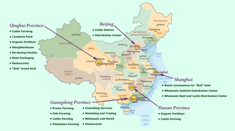 map of SIAF locations
